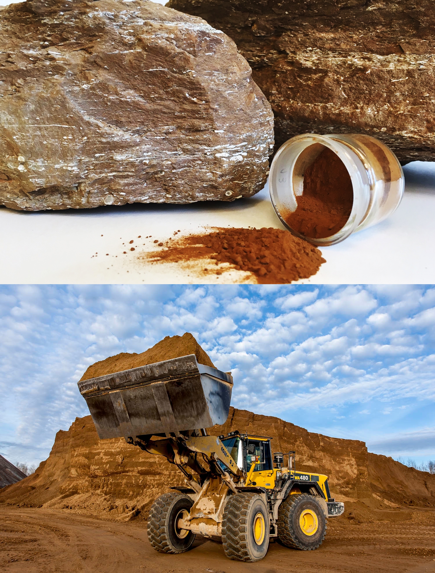 Põlevkivi kerogeen; Foto: Põlevkivi Kompetentsikeskus; Kiviõli Keemiatööstuse kaevandus
