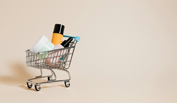Cart with products