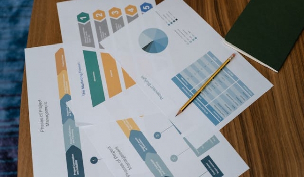 business documents on desk